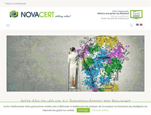 Tablet Screenshot of novacert.gr